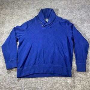 Polo Ralph Lauren Luxury Jersey Shawl Collar Pullover Men’s XL Blue